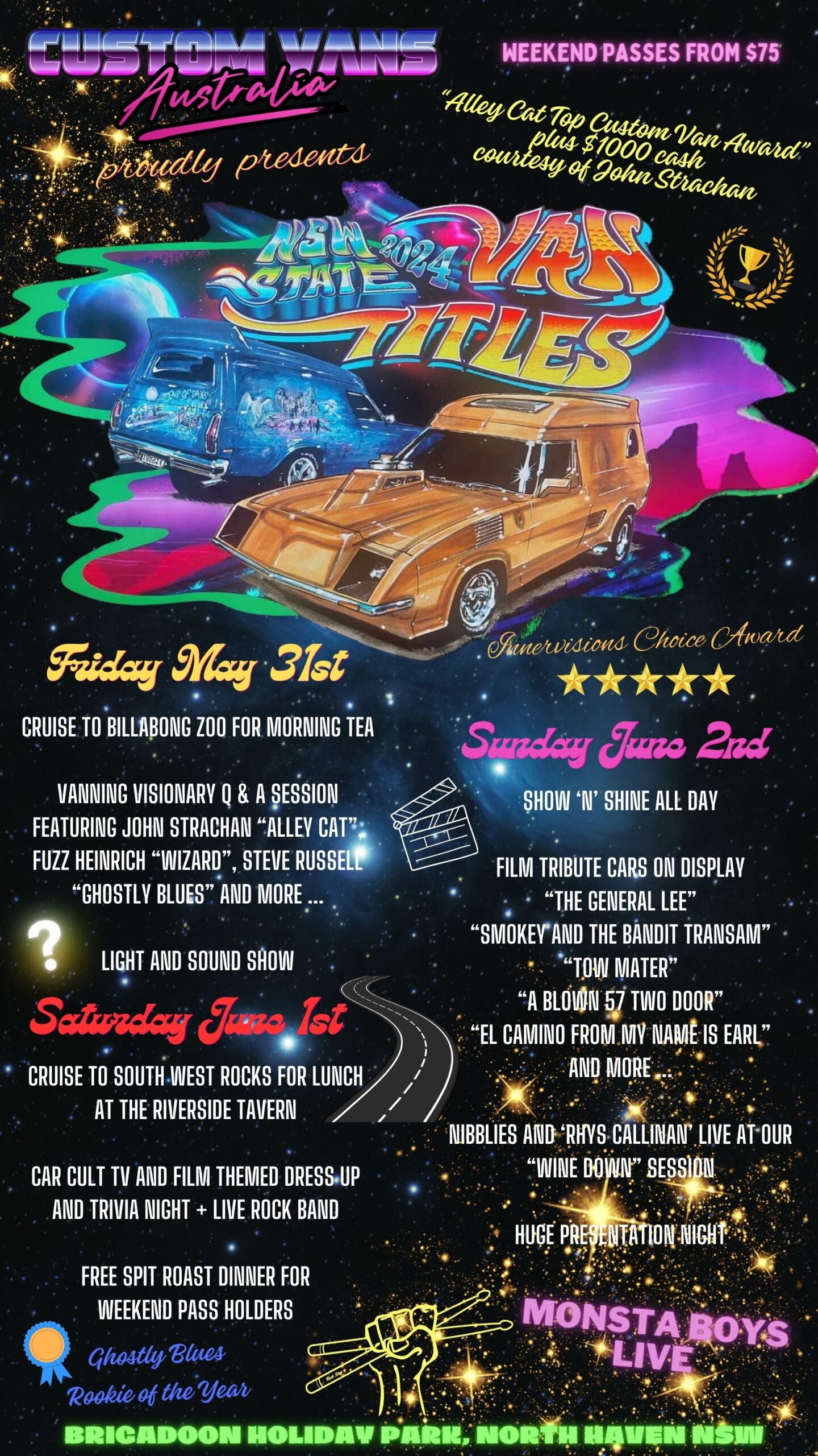 The 2024 NSW State Van Titles and Custom Street Machine Show schedule